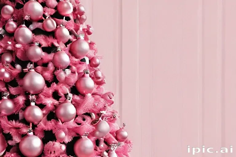 pink christmas aesthetic wallpaper