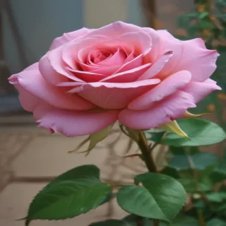 rose with background