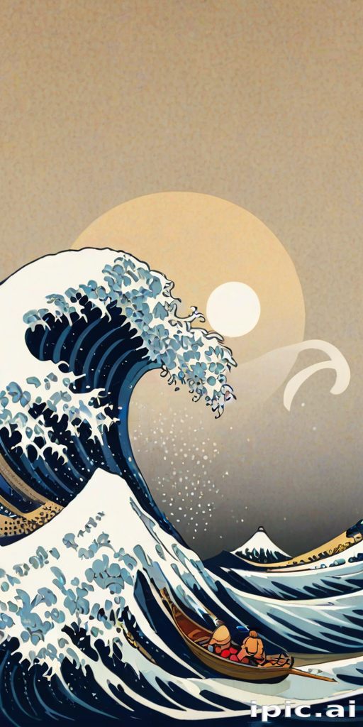 great wave wallpaper