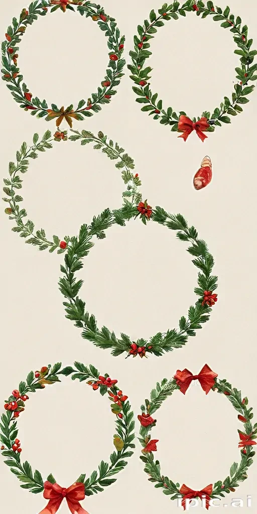 christmas wreath clip art