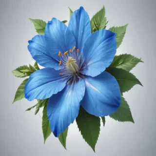 blue flower clip art