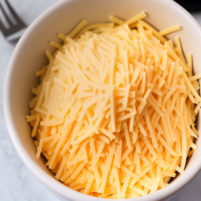 calories in 1 4 cup shredded cheese
