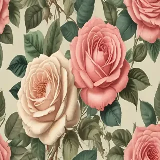 vintage rose illustration