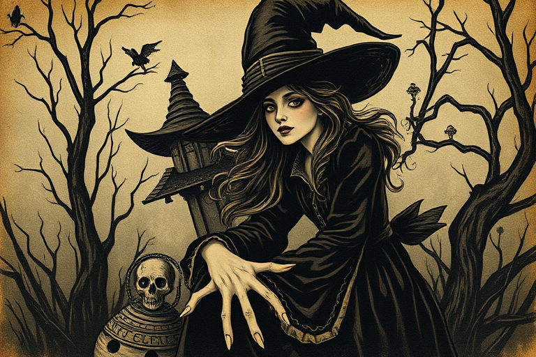 vintage witch images