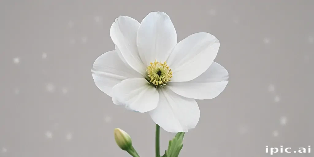 white flower transparent background