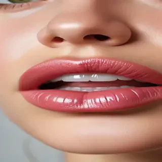 transparent lips