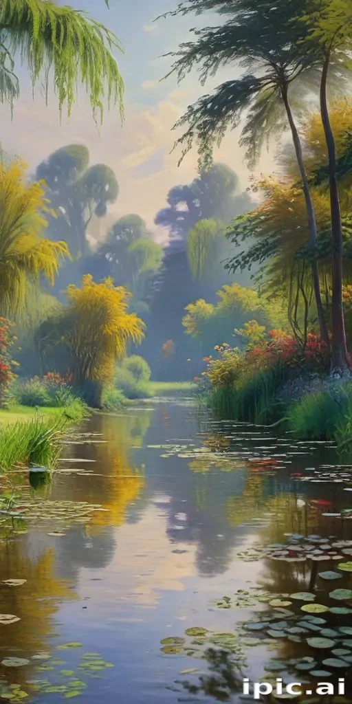 monet painting wallpaper
