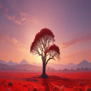 red bg plain