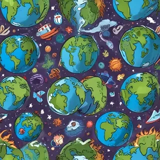 cartoon picture planet earth