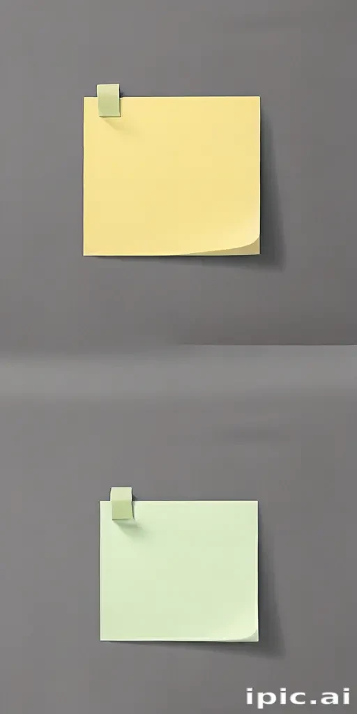 sticky note with transparent background