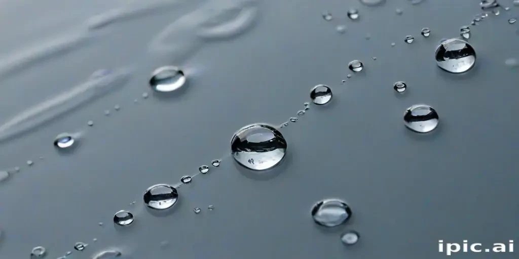 water droplets transparent