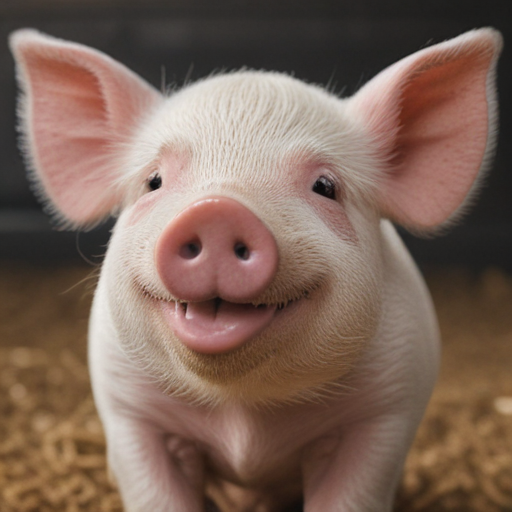 Smiling pig