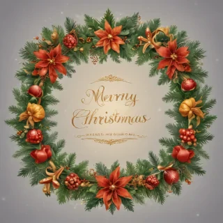 merry christmas clip art transparent background