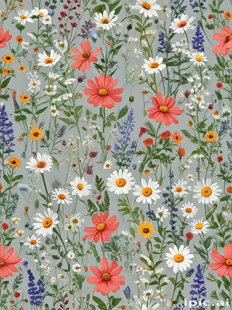 wildflowers transparent background
