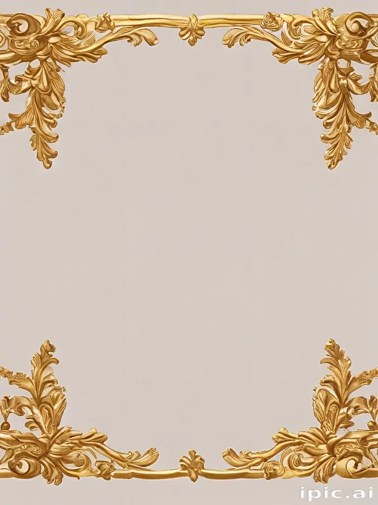 transparent background gold border