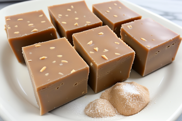 microwave peanut butter fudge with granulated sugar