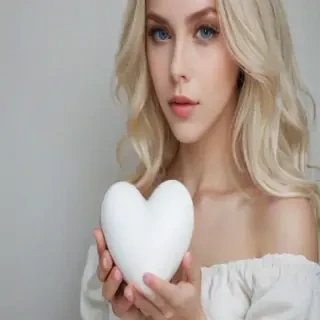 white heart