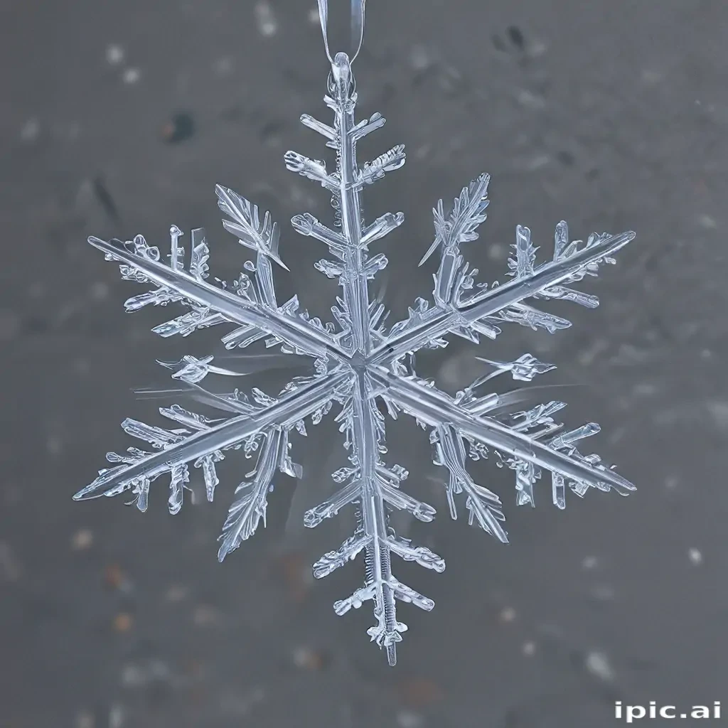 transparent snowflake