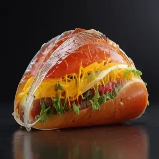 transparent taco