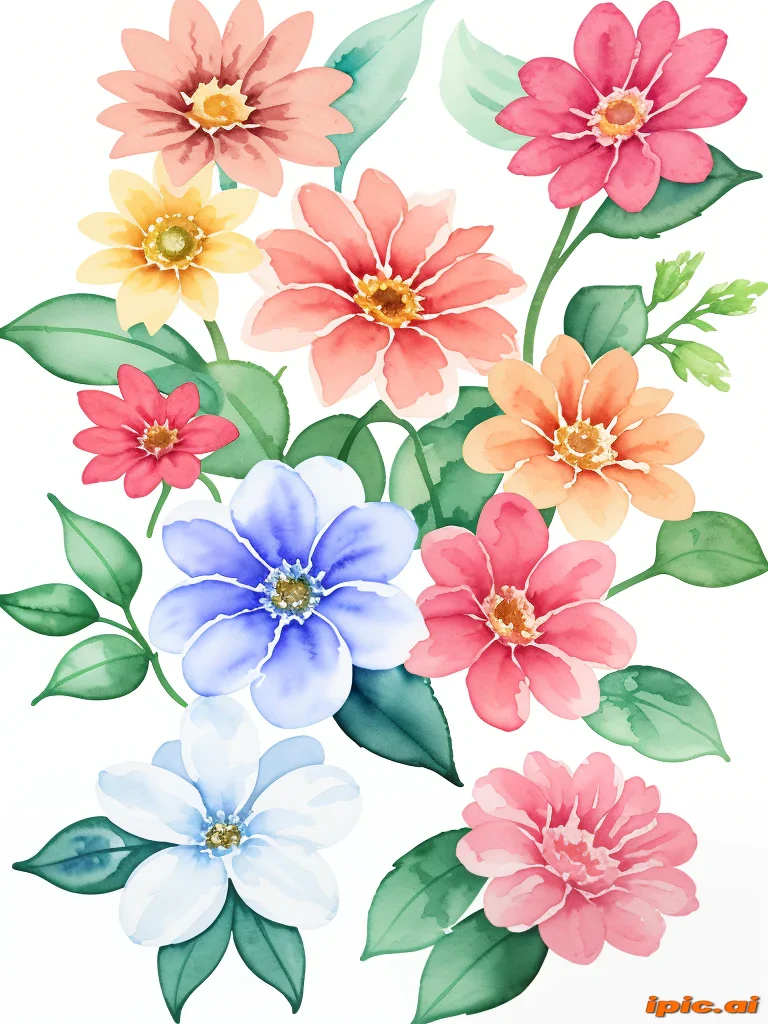 watercolor flowers png