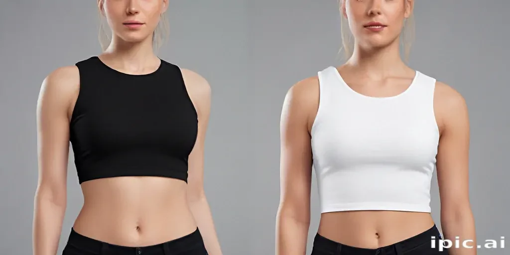 crop top shirt mockup