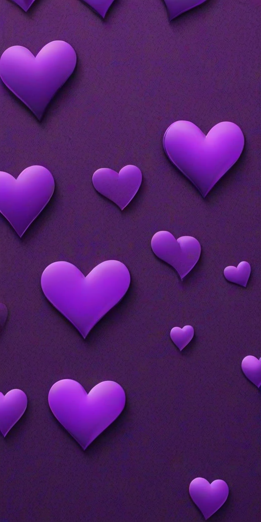 purple hearts wallpaper