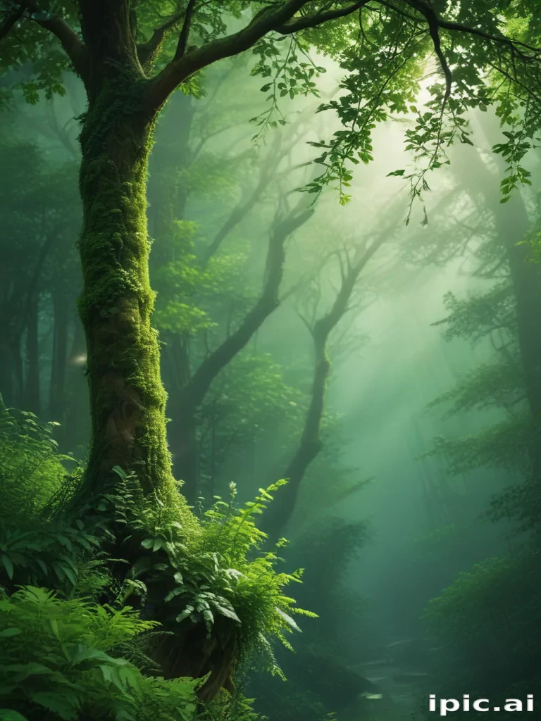 green aesthetic background