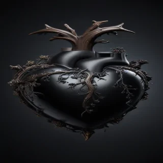 black heart pic
