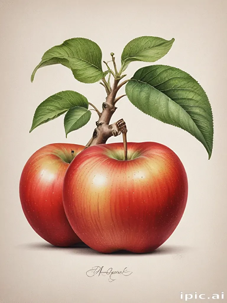 drawings of apples
