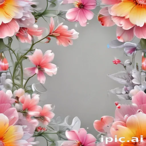 transparent flower border