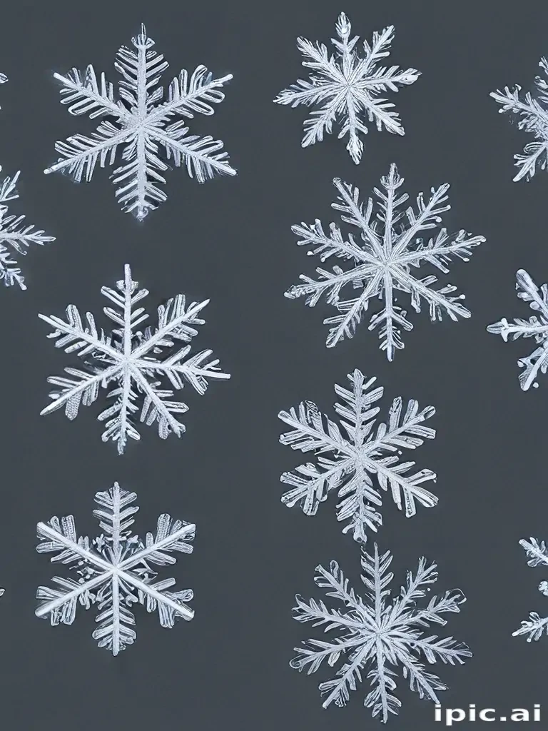 transparent snowflakes