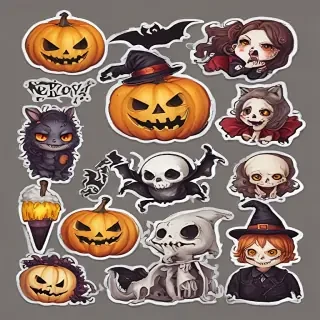 halloween stickers png