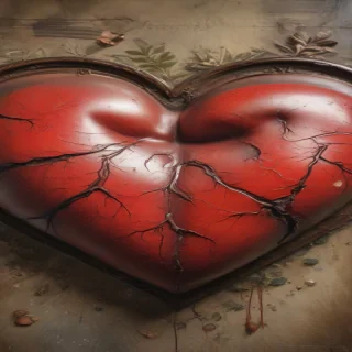 blurred heart
