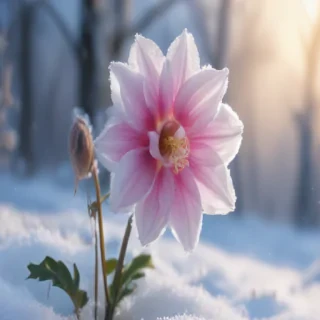 winter flower wallpaper background