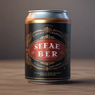 beer can mockup