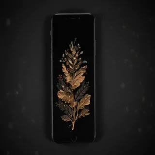 black background phone