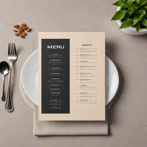 menu mockup free