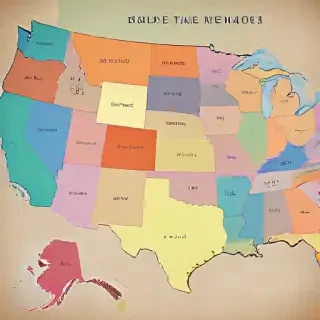 map of the us states