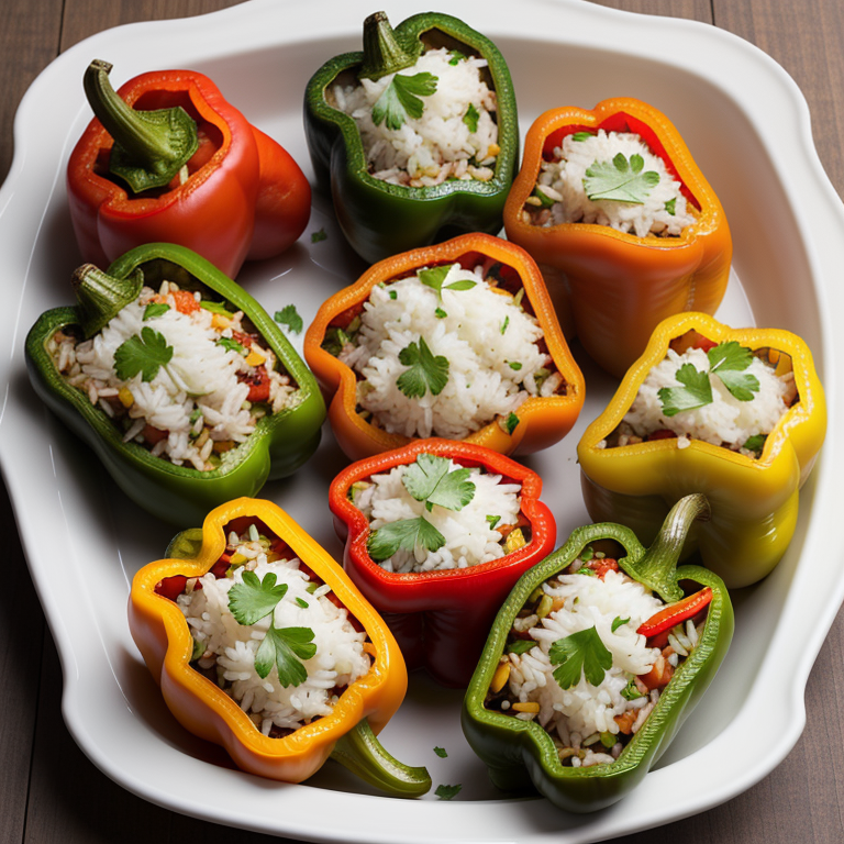 what to serve with rice stuffed peppers
