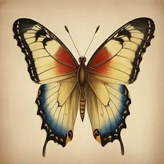 vintage butterfly illustration