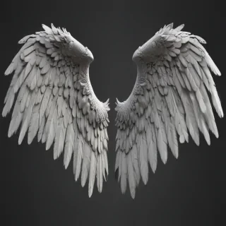 realistic angel wings png