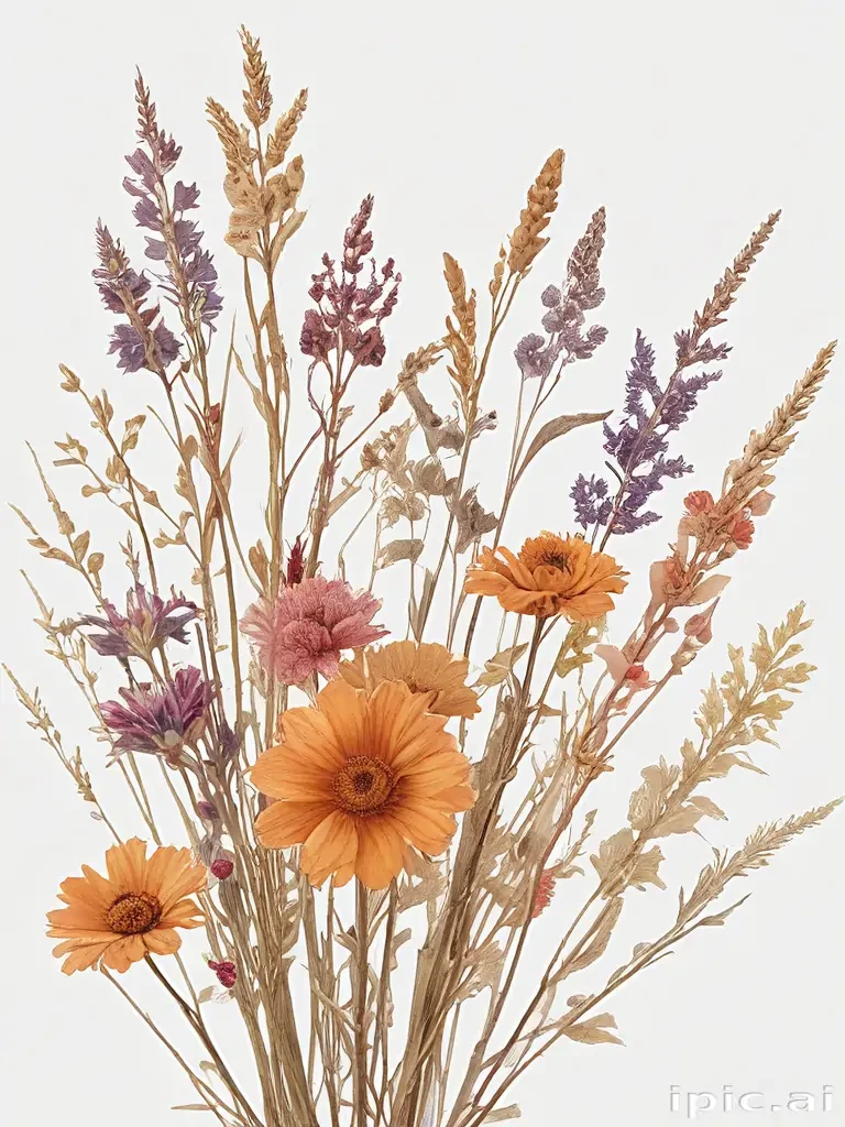 dried flowers png