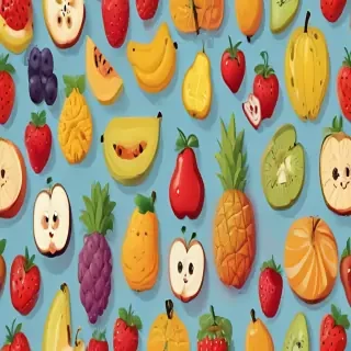 cartoon fruit