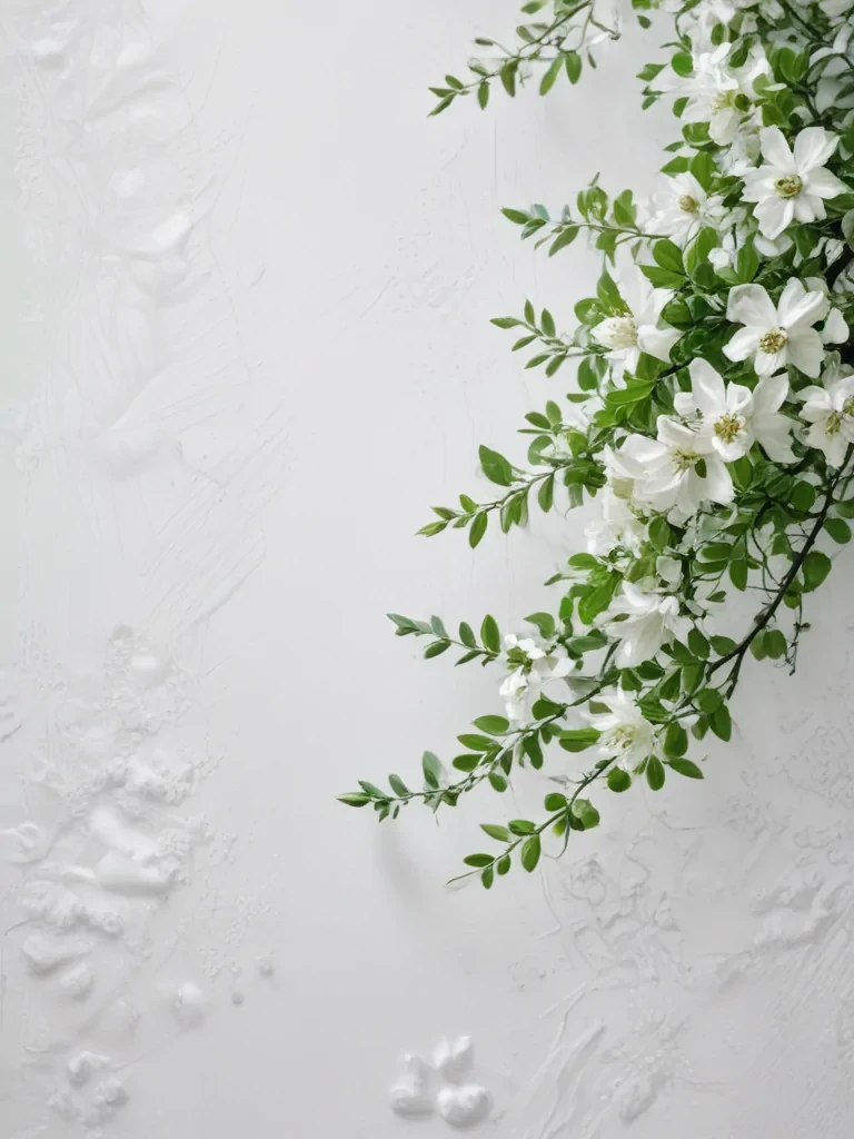 white and green background