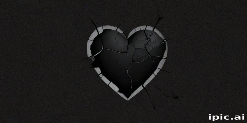 broken heart black