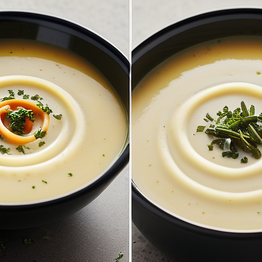 soup made with mashed potatoes