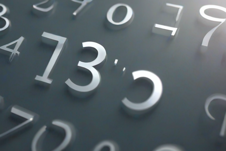 transparent numbers