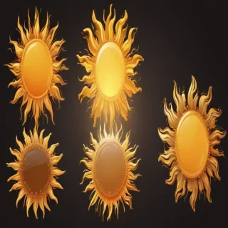 sun clip art transparent background