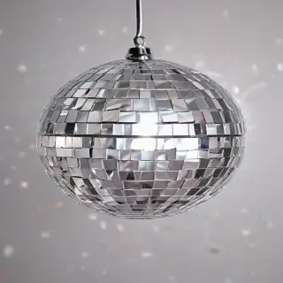 transparent disco ball