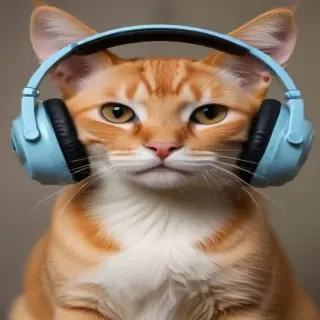 cat headphones png